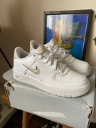Limitowane buty damskie Nike Air Force 1 Low Jewel 38.5 24cm skorane biale