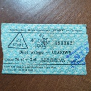 Bilet Start Gniezno okres denominacji 