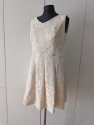 Sukienka Ecru Kremowa Koronka Iwa 42