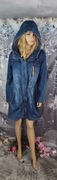 Parka/kurtka jeansowa damska CROPP płaszcz denim z kapturem 80% bawełna