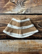 SVNX bucket hat kapelusz unisex brązowy ekoskóra nowy z metką czapka męski