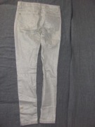 spodnie CKS 8 biało-złote r. S