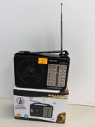 RADIO PRZENOŚNE MOBILNE KUCHENNE BIWAK ZASILANIE SIEIOWE I BATERIE FM AM