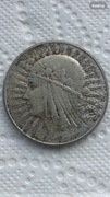 10 zł z 1932r BZM Polonia Głowa Kobiety