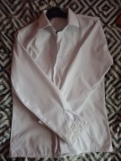 Koszula chłopięca galowa odświętna z krytą plisą długi rękaw slim 146