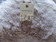 Zestaw stalowej biżuterii NOWE złote Vezzi zegarek