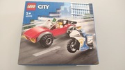 lego city police 5+ nowe 60392 motocykl policyjny pościg