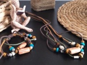 Zestaw biżuterii bransoletka i naszyjnik-Vintage Boho