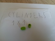 Cylinder 1x1 zielony