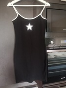 Czarna sportowa sukienka na codzień rozmiar L