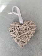 Duże serce do powieszenia na choince 