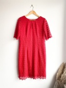 Czerwona elegancka sukienka na święta roz 42-44