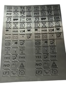 Tabliczka opisowa opisówka laminat button box simracing panel sterowania