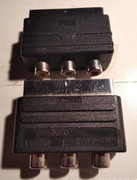 Adapter przejściówka scart 11 pin euro 3X CinchaRCA