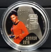 STAR TREK*50thANNIVERSARY!*UHURA*$10 FINE SILVER PROOF COIN/UNIKAT1