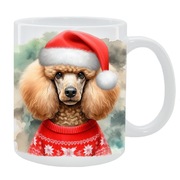 KUBEK Z PSEM Pudel duży  - PREZENT, PERSONALIZOWANY, 24HWYS