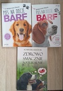 Zestaw 3 książek o BARF Zdrowo smacznie naturalnie Pies na diecie barf
