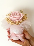 WIECZNY FLOWERBOX rozmiar XS- urodziny - prezent - bukiet ze świec sojowych