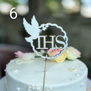 Topper na tort Pierwsza Komunia Święta Personalizowany Przyjęcie 12cm Imię 