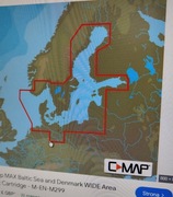 Mapa do plotera nawigacyjnego C-Map Bałtyk, Dania i przyległości