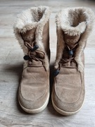 Zimowe botki kozaki sniegowce skórzane buty ecco 34