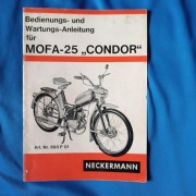 Instrukcja obsługi Mofa 25 Condor Komar Neckermann  