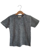 Koszulka dziecięca z napisem "DESIGN" – szara, rozmiar 11/12 lat