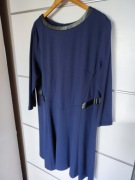Autograph r 50 elegancka granatowa sukienka plus size