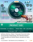 Tarcze diamentowe  5 sztuk