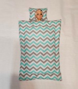 Pościel dla lalki typu Barbie rękodzieło handmade