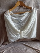 NOWA etola ślubna złamana biel delikatna zwiewna piękna!