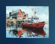 Kuter Rybacki Akwarela