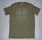 Piękna koszulka męska t-shirt UNDER ARMOUR rozmiar M khaki z USA!