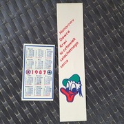 Kalendarzyk i zakładka do książki PCK z 1987 r