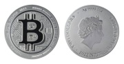Srebrna Moneta BTC - Bitcoin 1 uncja srebra - 2022