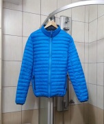 kurtka puchowa męska M błękitna niebieska rozsuwana suwak Nor Wear M