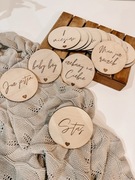 DREWNIANE TABLICZKI DO ZDJĘĆ Z SERDUSZKIEM