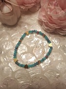 Bransoletka handmade z naturalnych kamieni jaspis cesarski hematyt apatyt 