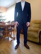Garnitur męski granatowy super slim 176/100/86