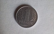 Moneta niemiecka 1 fenig - 1 PFENNIG - A - NRD / DDR z 1977 roku