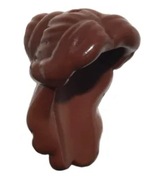 LEGO WŁOSY 23955 Długie rozdzielone grzywką loki brązowe ciemne