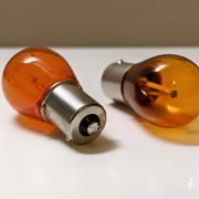 2 żarówki led żarnikowe pomarańczowe do kierunkowskazów PY21W 1156 Bau15s