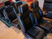 Mercedes R Fotele skóra komplet elektryczne z masażem i monitorami 