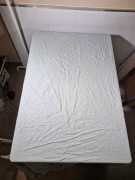 IKEA Dvala Prześcieradło z Gumką Niebieskie Bawełna 180x200 