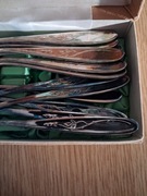 WIDELCZYKI DESEROWE i ŁYŻECZKI DO HERBATY HEFRA MET90 WZ.ANGIELSKI NIEUŻ