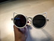 Okulary przeciwsłoneczne białe, dziecięce 