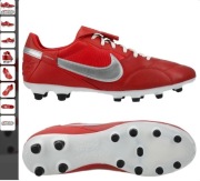 Nike Premier III FG - Czerwony/Metallic Silver/University Red EU 40/US 7,5