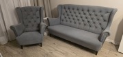 Komplet wypoczynkowy sofa plus fotel