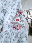 Bluzka TU- romantyczne boho style, rozm.16, haftowane bufki 