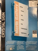 Tabliczka przydrzwiowa Durable, Crystal Sign, inf., 297x420 mm, 482619